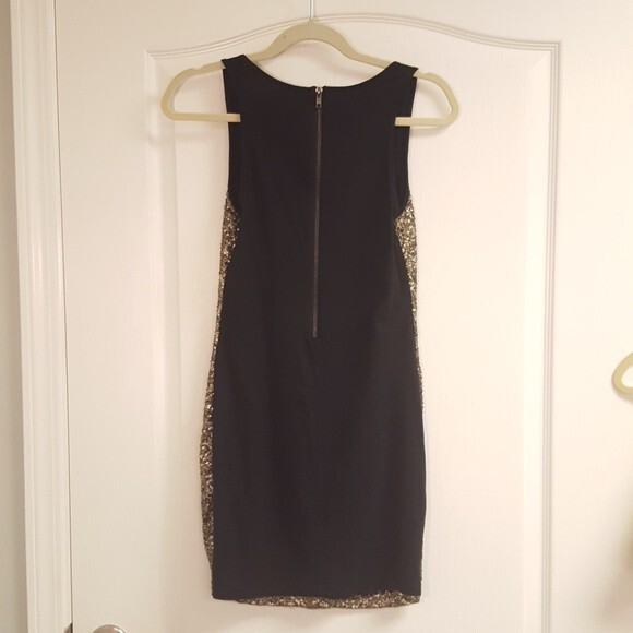 Chelsea + Violet Gold Sequin Body Con Dress - Picture 5 of 5